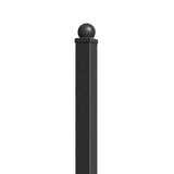 ALEKO Fence Post for 5.5 x 5 Ft. DIY Fence Kits - 7.3 Ft. - Black