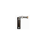 ALEKO 3.5 in. x 3.5 in. x 108 in. Black Steel Driveway Gate Post for Dual Oslo, Madrid, Stockholm Driveway Gates