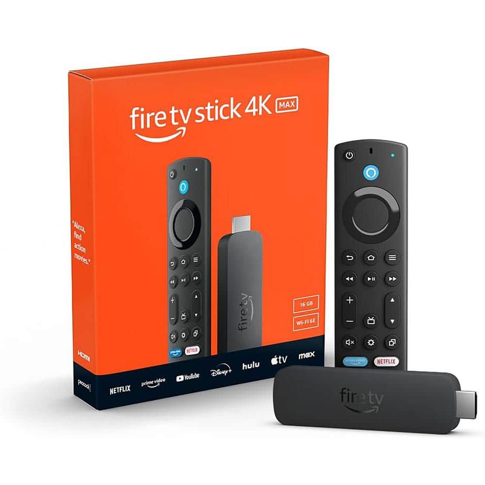 Amazon Fire TV Stick 4K Max (2nd Gen) Streaming Device with Wi-Fi 6E Support, Ambient Experience, and Alexa Voice Remote