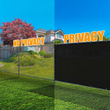 AMGO 6 ft. H x 10 ft. W Black Fence Outdoor Privacy Screen with Black Edge Bindings and Grommets