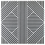Astoria Black and White 24 in. x 24 in. Matte Porcelain Floor and Wall Tile (4 Pieces, 15.49 sq. ft./Case)
