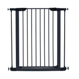 Angel Sar 29-38 in. W x 39 in. H Pressure Mounted Dog Gate, Walk-Through Steel Baby Gate Includes Two 3-Inch-Wide Extensions