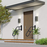 Angel Sar 1.9 ft. Matte Black Metal 1-Step to 3-Step Handrail Outdoor Steps Wall Mount for Kids, Elderly, Pregnant Women, Disabled