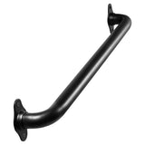 Angel Sar 2 ft. Matte Black Metal Industrial Pipe Wall Handrail, Pipe Barn Door Pull Handle for Indoor and Outdoor Deck Hand Rail