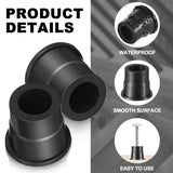 Angel Sar Plastic Baluster Connectors for 3/4" Od Round Balusters Black Baluster Adapter (600-Pack)