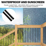 Angel Sar 26 in. Deck Balusters, Hollow Round Aluminum Balusters for Deck Railing (101-Pack)