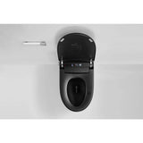 ANGELES HOME Black Smart Bidet Toilet with Heated Seat and Auto Flush