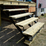 Pylex 5-Steps Steel Stair Stringer black 7-1/2 in. x 10-1/4 in. (Includes 1 Stair Stringer)
