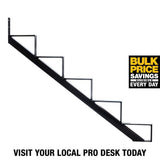 Pylex 5-Steps Steel Stair Stringer black 7-1/2 in. x 10-1/4 in. (Includes 1 Stair Stringer)