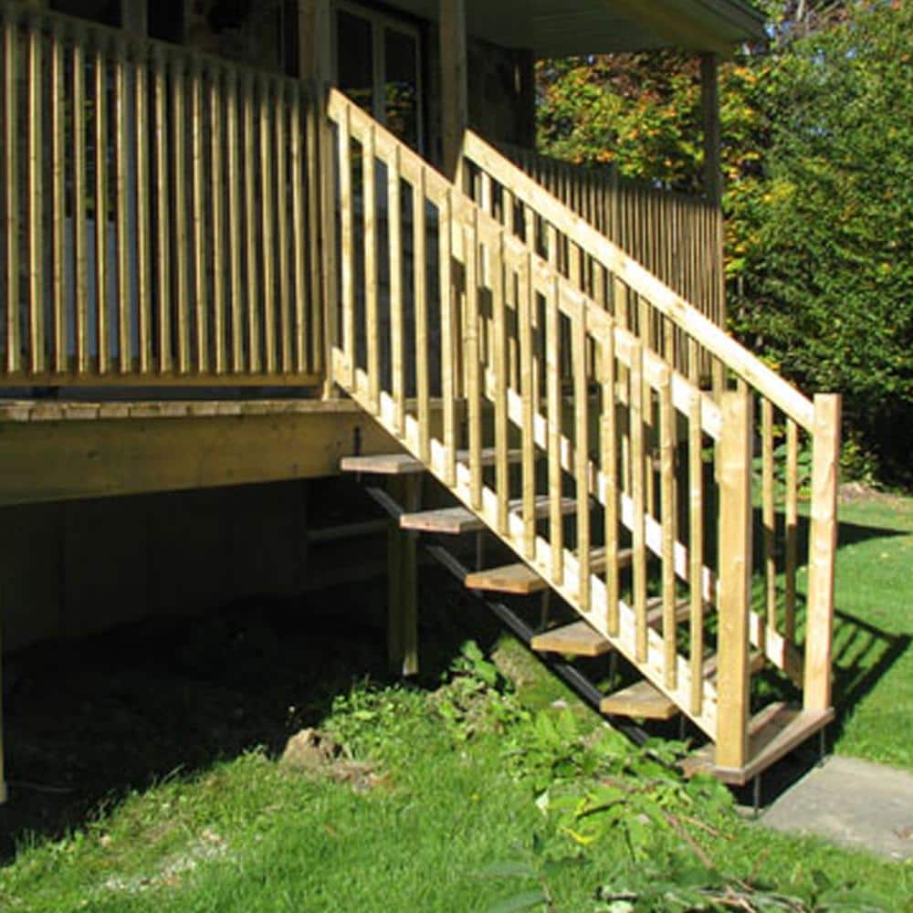 Pylex 6-Steps Steel Stair Stringer black 7-1/2 in. x 10-1/4 in. (Includes 1 Stair Stringer)