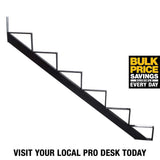 Pylex 6-Steps Steel Stair Stringer black 7-1/2 in. x 10-1/4 in. (Includes 1 Stair Stringer)