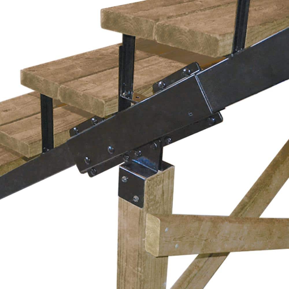 Pylex Connector for Steel Stair Stringer black (Includes 1 Connector for Stair Stringer)