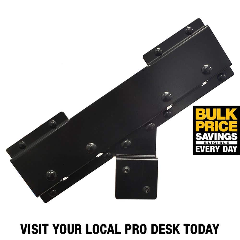 Pylex Connector for Steel Stair Stringer black (Includes 1 Connector for Stair Stringer)