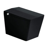 Matte Black Square Smart Toilet with Built-in Tank, Deodorizing Auto Open/Close