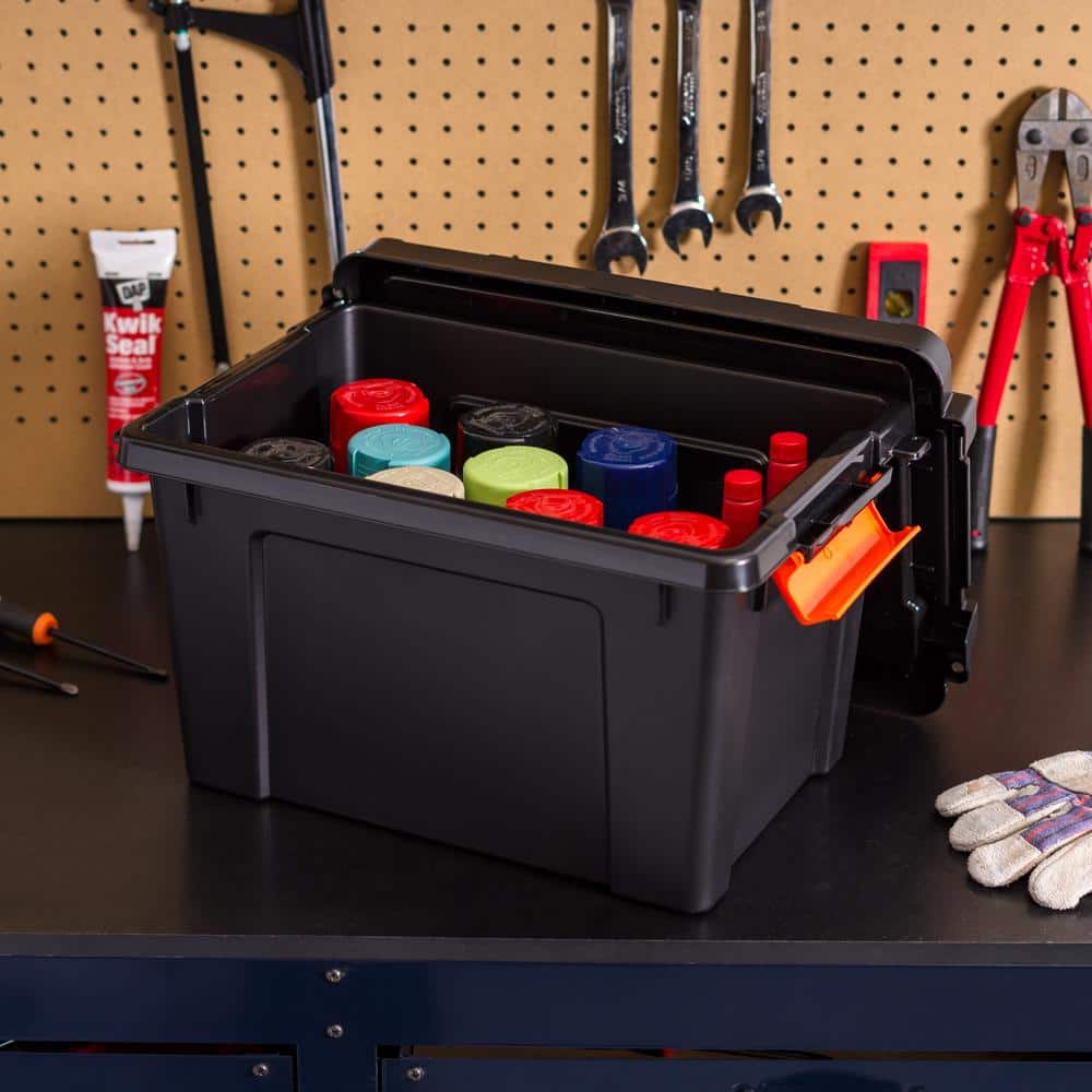 IRIS 20 Qt./5 Gal. Heavy-duty Stackable Storage Tote