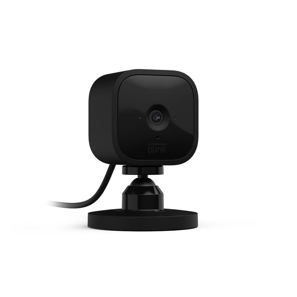 Blink Mini Indoor Wired 1080p Wi-Fi Security Camera in Black