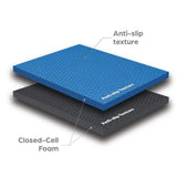 Norsk Black/Blue 24 in. x 24 in. x 0.79 in. Foam Interlocking Reversible Floor Mat (4-Pack)