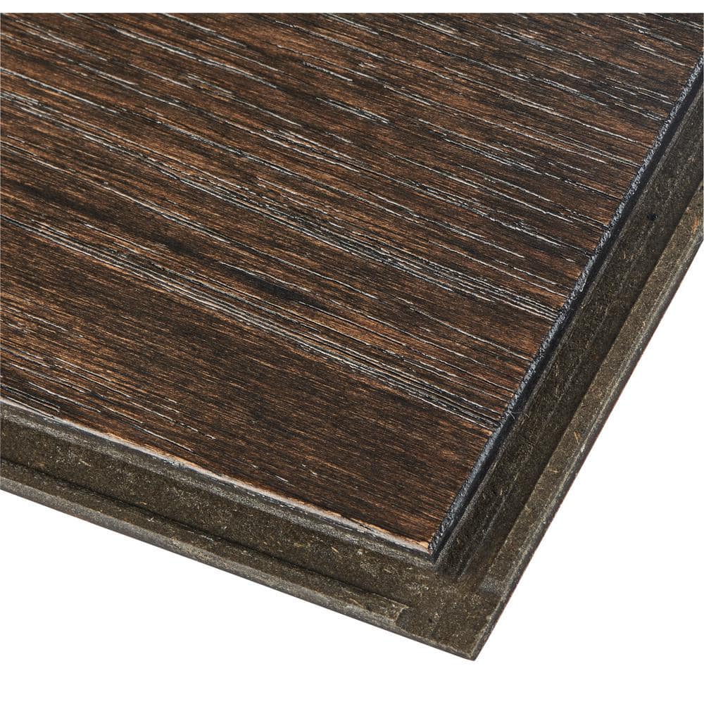 Bruce Hydropel Black Brown Hickory 7/16 in. T x 5 in. W Waterproof Click Lock Engineered Hardwood Flooring (22.6 sq.ft./ctn)