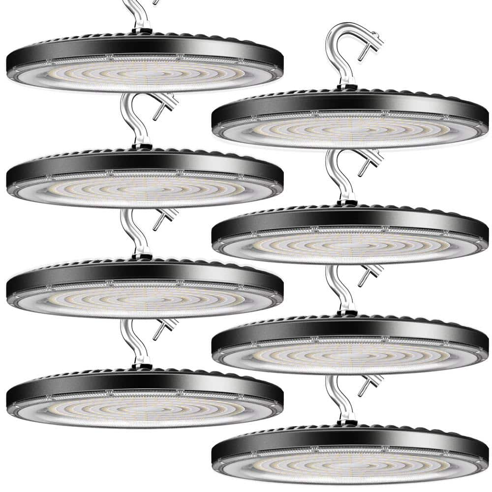 bulbeats 8Pack of 200W LED High Bay Light 30000LM High Bay LED Shop Lights AC100-277V Commercial Bay Lighting for Warehouse