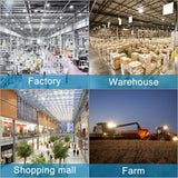 bulbeats 400-Watt LED High Bay Light 60000LM High Bay LED Shop Lights AC100-277V Commercial Bay Lighting for Warehouse (4-Pack)