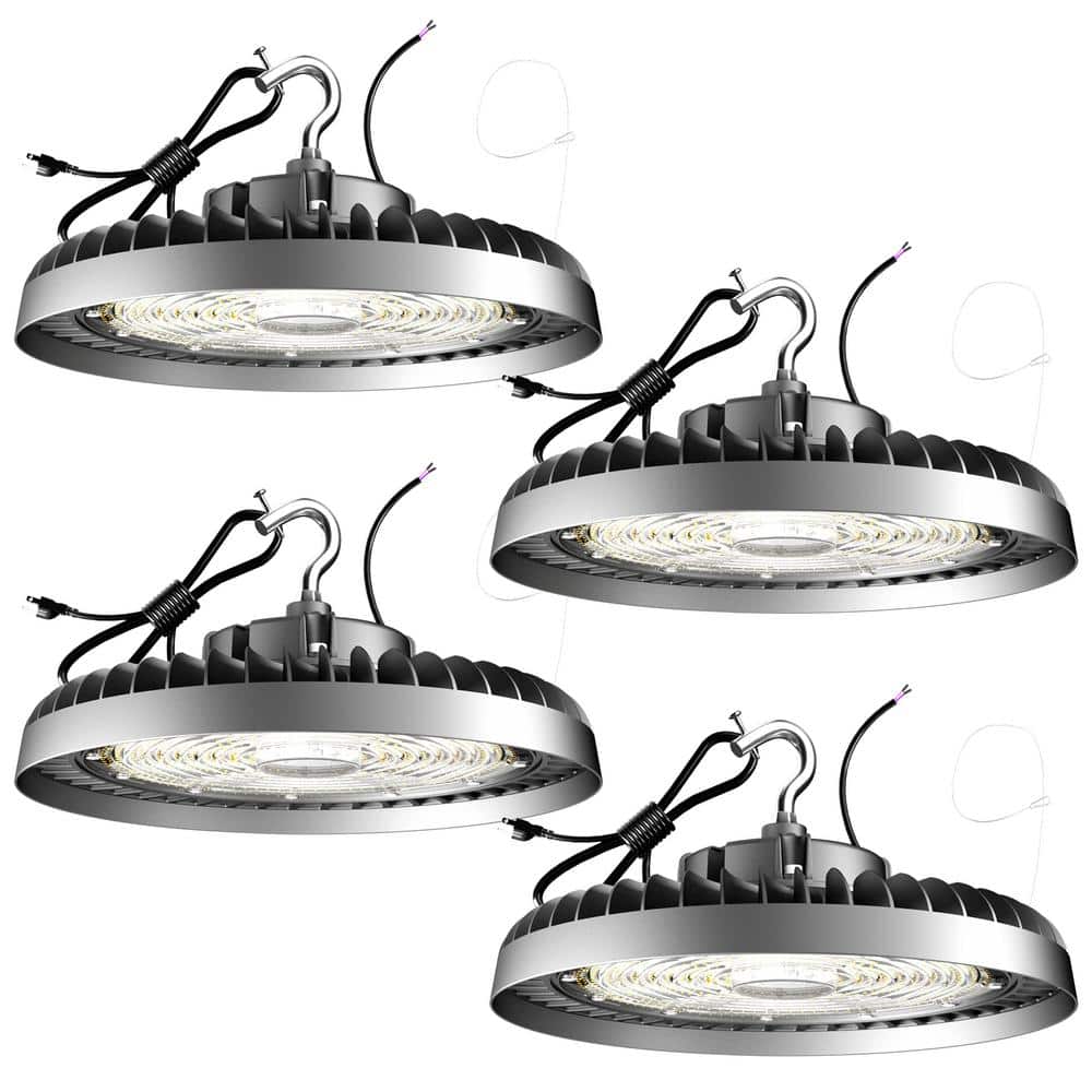 bulbeats 4Pack 500W LED High Bay Light 75000LM High Bay LED Shop Lights AC100-277V Commercial Bay Lighting for Warehouse
