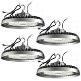 bulbeats 4Pack 500W LED High Bay Light 75000LM High Bay LED Shop Lights AC100-277V Commercial Bay Lighting for Warehouse