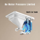 CASAINC Smart Bidet Toilet 1.28 GPF Black Heated Seat LED Display