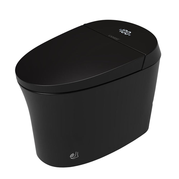 Casta Diva Elongated Bidet Toilet 1.08/1.45 GPF in Black with Heated Seat and Warm Water Bidet