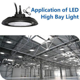 Cedar Hill UFO 1ft 300-Watt Equivalent Integrated LED Non Dimmable Black High Bay Light, 5000K, (1 Pack)