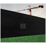 COLOURTREE 5 ft. x 10 ft. Black Privacy Fence Screen Mesh Fabric Cover Windscreen with Reinforced Grommets for Garden Fence