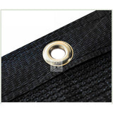 COLOURTREE 6 ft. x 12 ft. Black Privacy Fence Screen Mesh Fabric Cover Windscreen with Reinforced Grommets for Garden Fence