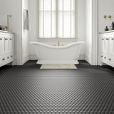 Daltile Restore Matte Black 12 in. x 10 in. Glazed Ceramic Hexagon Mosaic Tile (9.72 sq. ft./Case)