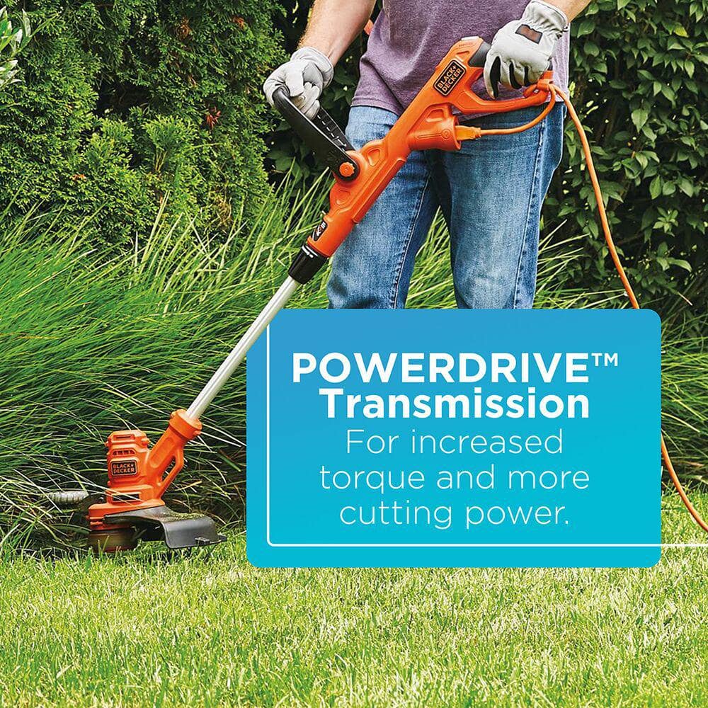 BLACK+DECKER 15 in. 10 AMP Corded Electric Walk Behind Push Lawn Mower and 14 in. 6.5 Amp Corded 2-In-1 String Trimmer & Lawn Edger