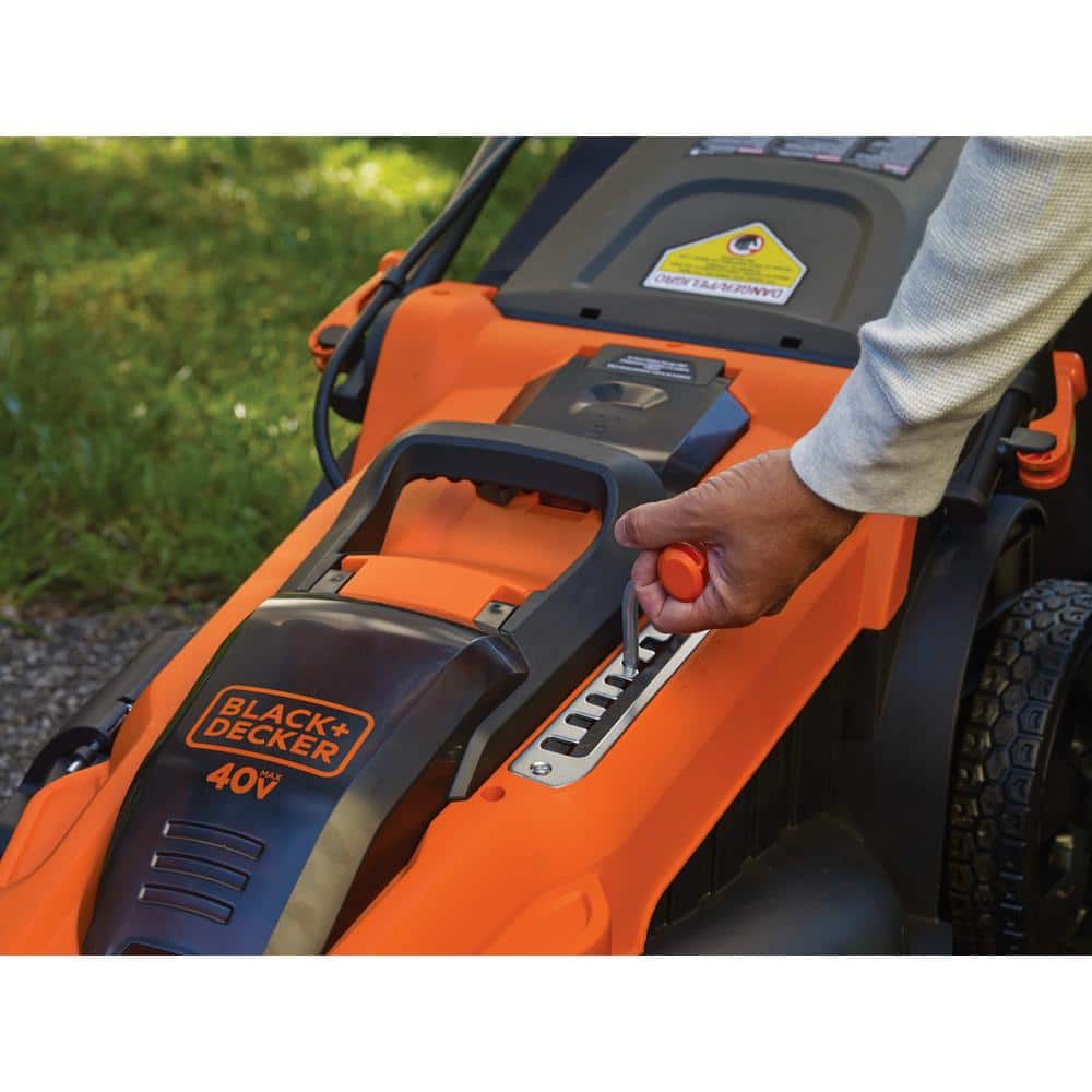 BLACK+DECKER 40V MAX 20 in. Battery Powered Walk Behind Push Lawn Mower and 2-in-1 String Trimmer/Edger with (2) 2Ah Batteries