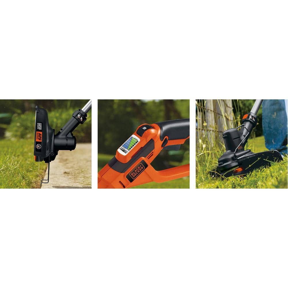 BLACK+DECKER 40V MAX 20 in. Battery Powered Walk Behind Push Lawn Mower and 2-in-1 String Trimmer/Edger with (2) 2Ah Batteries
