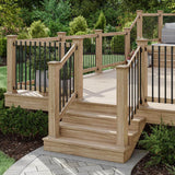 Deckorators 40 in. x .99 in. Black Aluminum Rectangular Traditional Baluster (10-Pack)