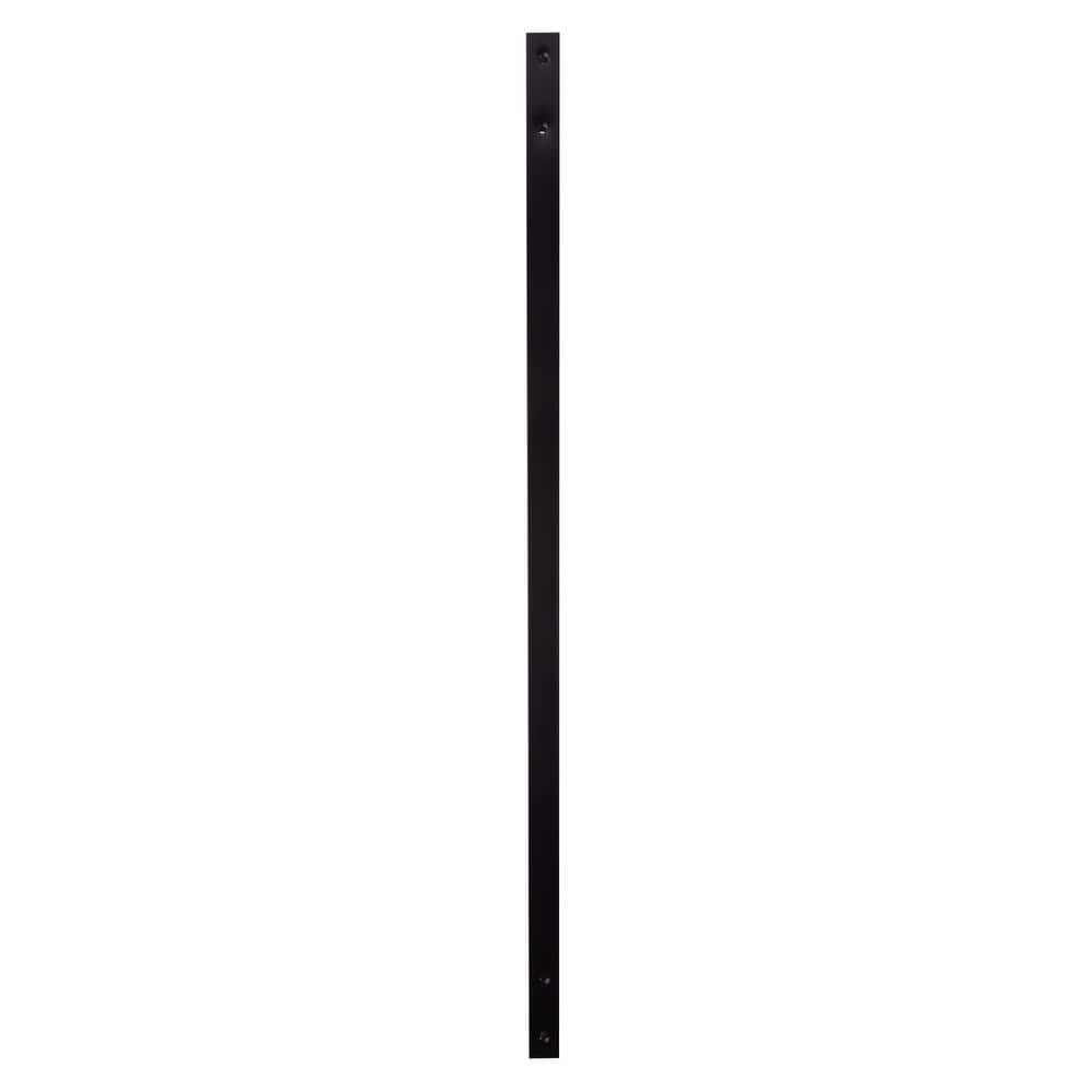 Deckorators 40 in. x .99 in. Black Aluminum Rectangular Traditional Baluster (10-Pack)