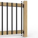 Deckorators 29-1/2 in. x 1 in. Black Aluminum Traditional Baluster (15-Pack)