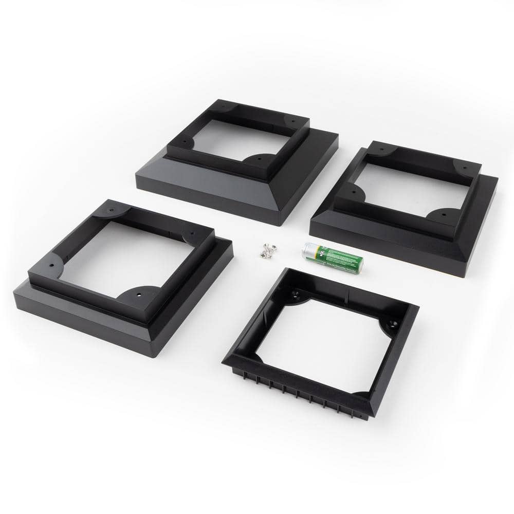 Deckorators Omni Multi-Fit Black Solar Lamp
