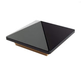 Deckorators 6 in. x 6 in. Victoria Black High Point Cedar Wood Post Cap