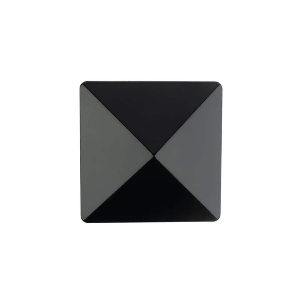 Deckorators 4 in. x 4 in. Victoria Black High Point Cedar Wood Post Cap