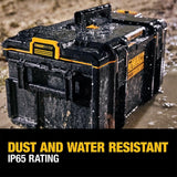 DEWALT TOUGHSYSTEM 2.0 22 in. Medium Modular Tool Box, IP65, 110 lb Capacity (DWST08300)