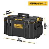 DEWALT TOUGHSYSTEM 2.0 22 in. Medium Modular Tool Box, IP65, 110 lb Capacity (DWST08300)