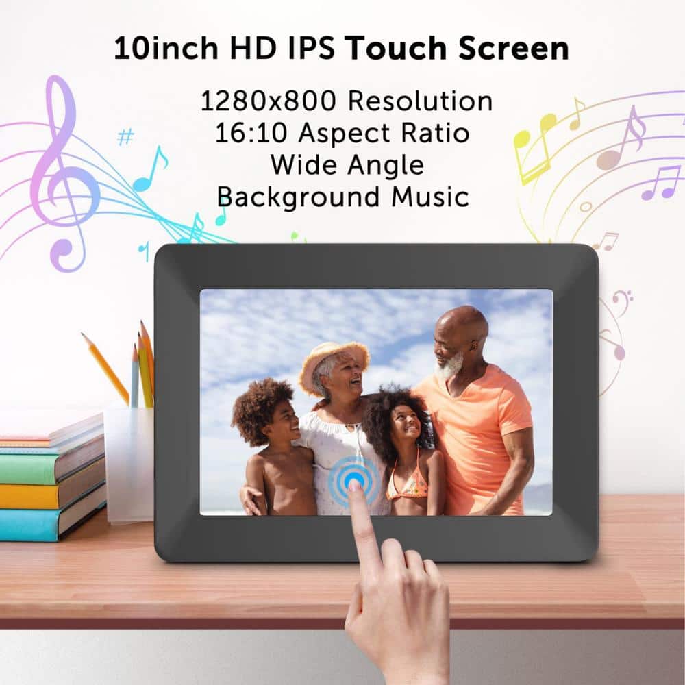 ECO4LIFE 10.1 in. Wi-Fi Digital Photo Frame with Photos/Videos Sharing - CPF1026