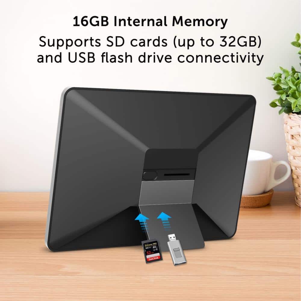 ECO4LIFE 10.1 in. Wi-Fi Digital Photo Frame with Photos/Videos Sharing - CPF1026