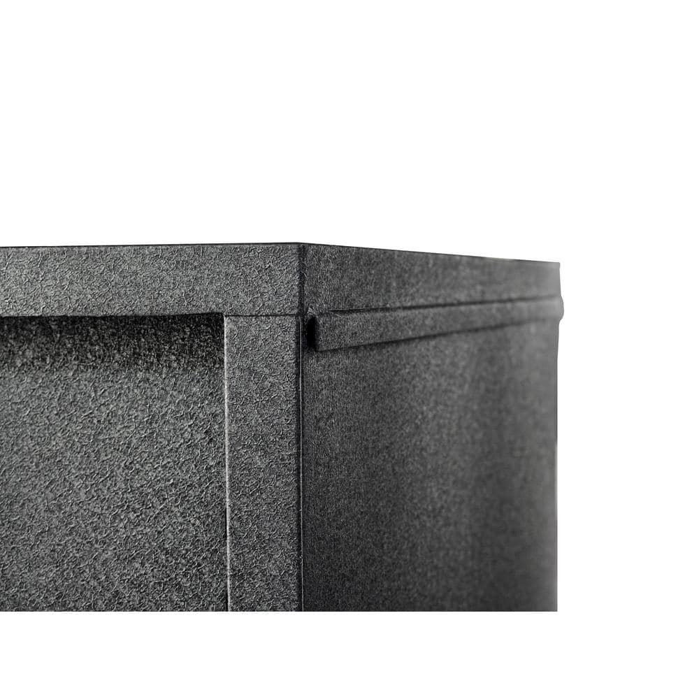 DURAMAX 37 in. W x 21 in. D Industrial Black Metal with Wood Wall Cabinet