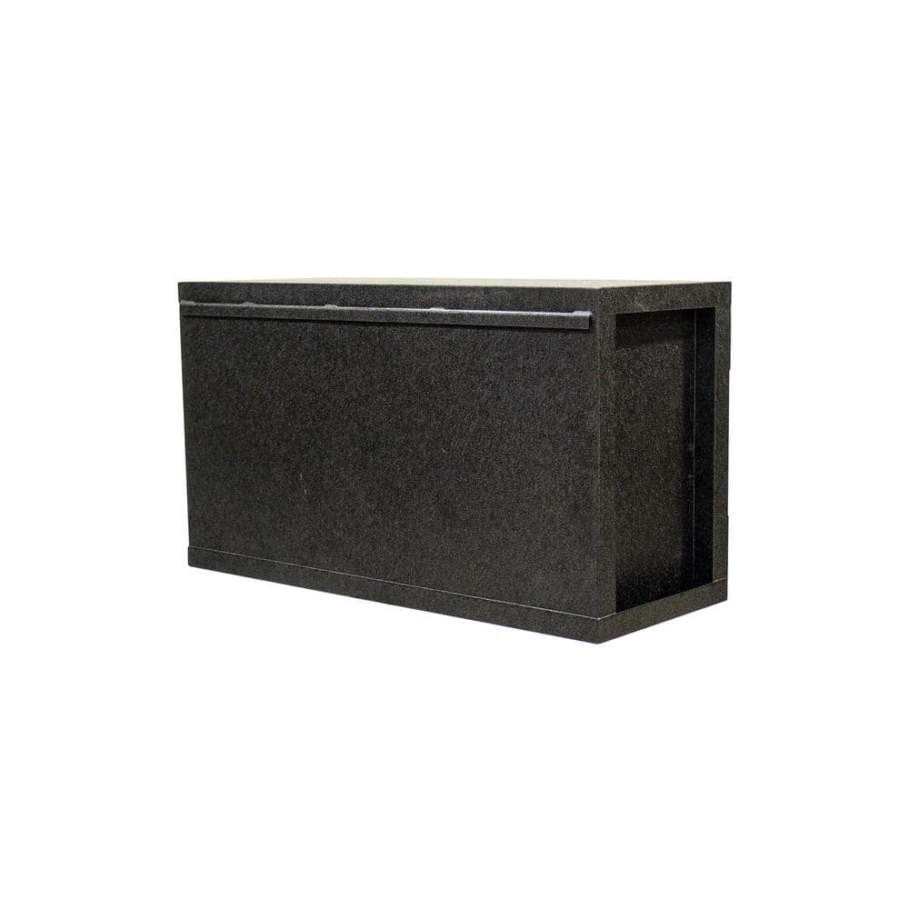 DURAMAX 37 in. W x 21 in. D Industrial Black Metal with Wood Wall Cabinet