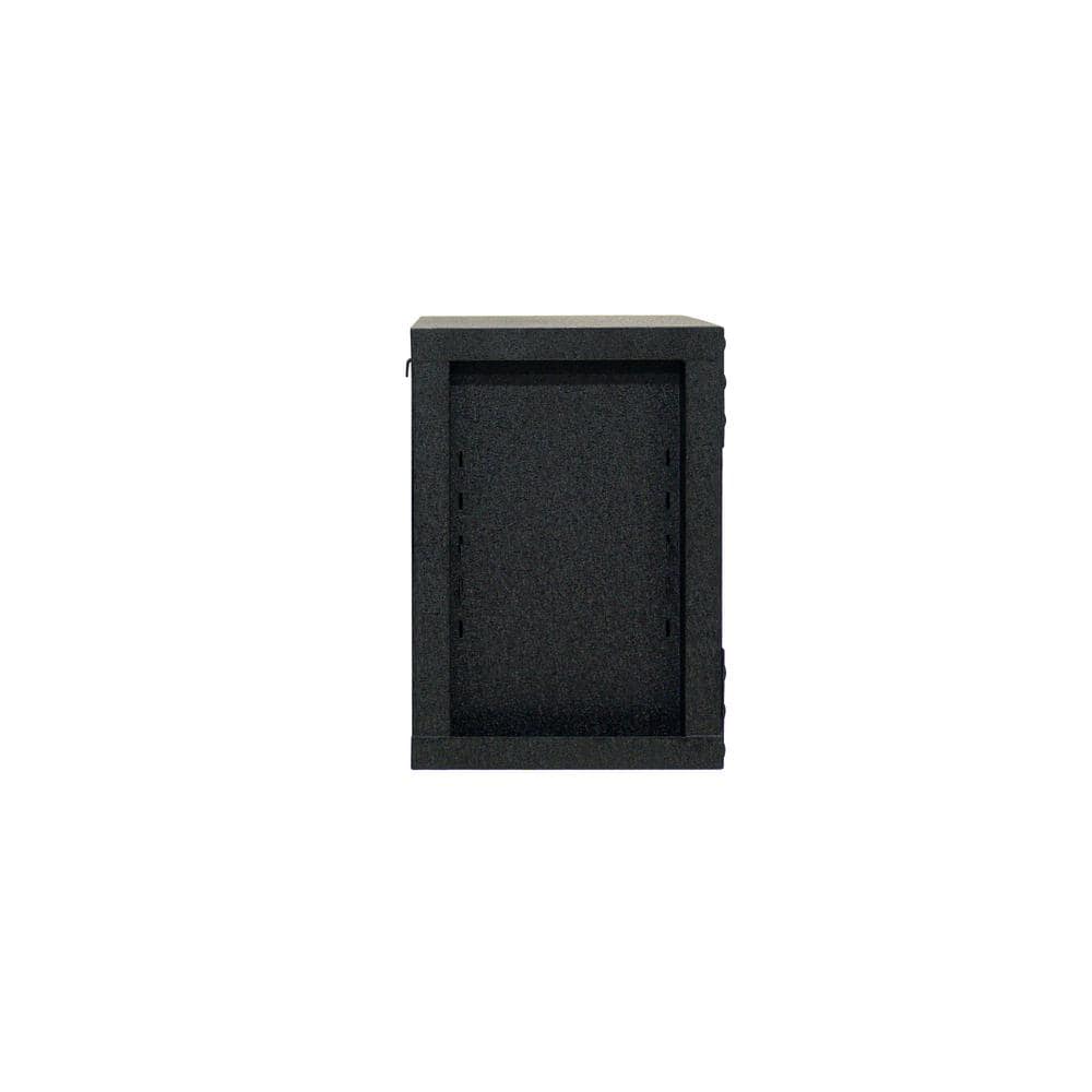 DURAMAX 37 in. W x 21 in. D Industrial Black Metal with Wood Wall Cabinet