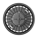 ETI LIGHTING 400-Watt Equivalent 11 in. Round Integrated LED Black High Bay Light 27000-36000 Lumens Adjustable CCT (4-Pack)