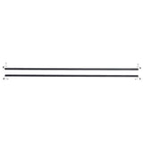 EuroFence Euro Style 1 in. x 0.75 in. x 71 in. Black Aluminum Top/Bottom Frame Kit Fence Bracket